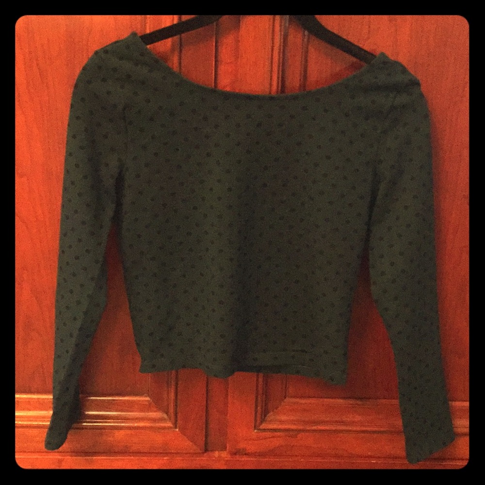 Forever 21 Cropped Polka Dot Top